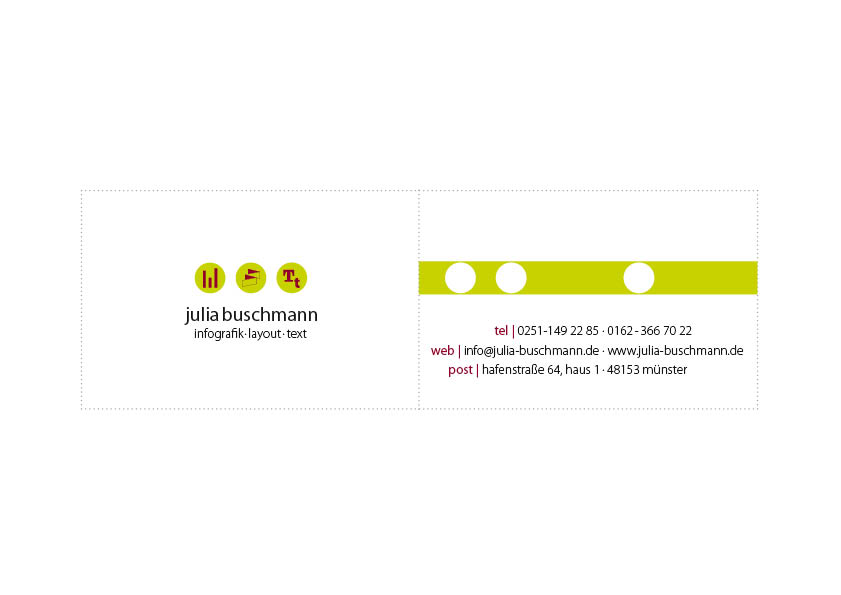 Infografik Layout Text, Julia Buschmann // Hafenstraße 64, Haus 1 // 48153 Münster